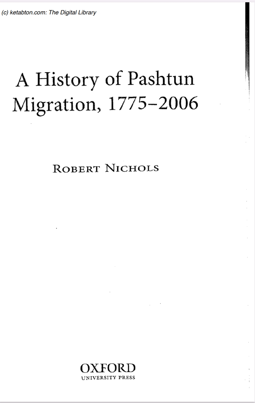 A History os Pshtun Migration