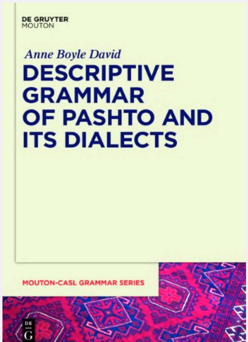 sDescriptive Grammar of Pashto and its Dialclect