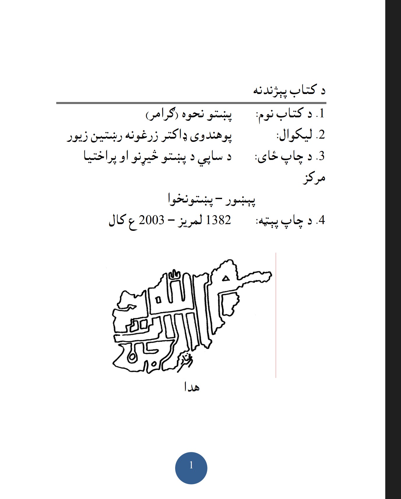 پښتو نحوه (ګرامر)