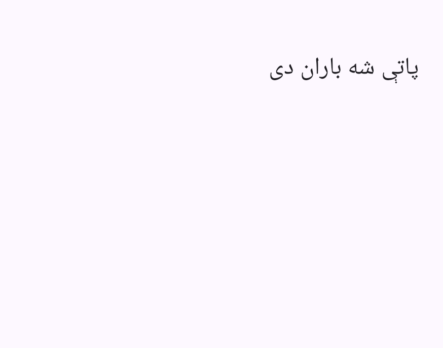 پاتې شه باران دی (ناول)