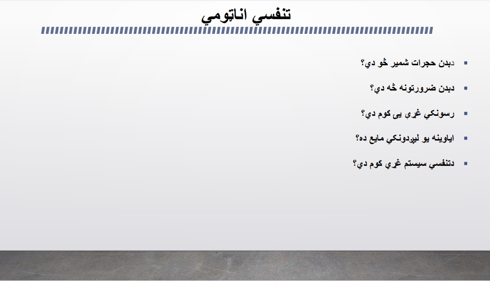 تنفسي اناټومي